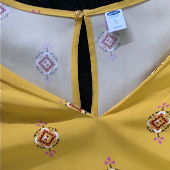 NWT Old Navy Yellow Floral Spring Dress Sz XL - Picture 2 of 4